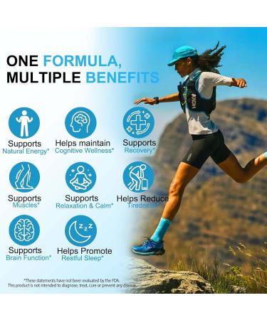 Magnesium Glycinate Capsules 1000mg - Boosts Muscle Strength Digestive Health & Energy Metabolism 90 Capsules - Buy Online on GoSupps.com