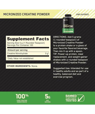 Optimum Nutrition Bundle: Micronized Creatine Monohydrate Powder Unflavored 120 Servings + Amino Energy Sparkling Hydration Drink Electrolytes Caffeine BCAA 12 Fl Oz Variety Pack of 12 - Buy Online on GoSupps.com