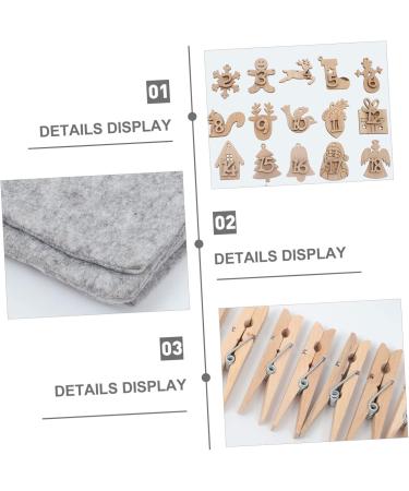 Cabilock DIY Advent Calendar 6 Sets Christmas Calendar Bag Digital Calendar Xmas Candy Bags Countdown Calendar Candy Bags Number - Buy Online on GoSupps.com