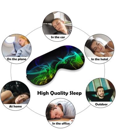 Colorful Smoke Sleep Mask for Women | Adjustable Eye Shades with Elastic Strap | Comfortable Night Sleep - Buy Online on GoSupps.com