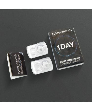 Buy MERALENS White Out Halloween Colored Contact Lenses - 2 Pieces | Cosplay Carnival Zombie Costume Accessories - Buy Online on GoSupps.com