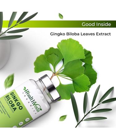 Organics Ginkgo Biloba 120 mg | 60 Veg Capsules | Supports Better Concentration and Memory | for Both Men & Women - Buy Online on GoSupps.com