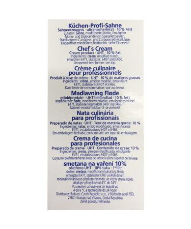 Frischli Kitchen Professional Cream 10% Fat 1000g - Premium Quality Cooking Cream for International Shipping - Buy Online on GoSupps.com