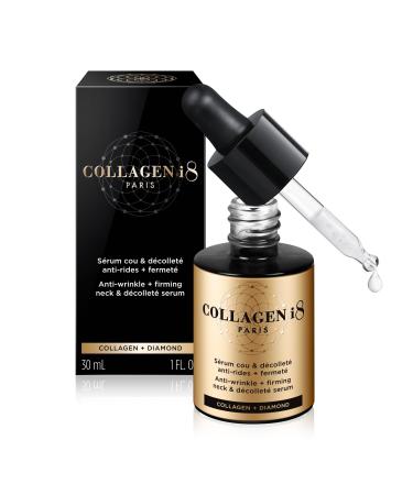 COLLAGEN i8 - Anti-wrinkle + firming neck and d collet serum - Collagen + Diamond - 30mL