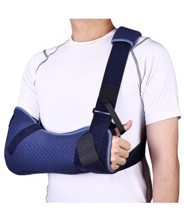 Willcom Arm Sling Shoulder Injury Immobilizer Medical Sling with Waist Strap for Men and Women Support Brace for Rotator Cuff Torn Hand Wrist Elbow Clavicle Post-Surgery Gifts (Small)