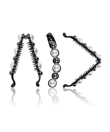 Aethland Pearl Hair Clip Set - 6 PCS French Barrettes & Jaw Clips for Women and Girls - Buy Online on GoSupps.com