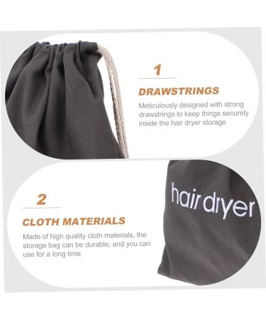 Healeved 8 Pcs Hair Dryer Storage Bag Travel Toiletry Containers Blow Dryer Bag Make up Travel Bag Canvas - Buy Online on GoSupps.com