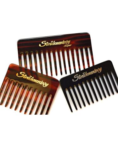 Str hnenboy Black Silver Handmade 10 cm Curling Comb for Afro Hair 13 Coarse Teeth 1 Pack - Buy Online on GoSupps.com