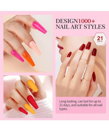 Saviland 76 PCS Gel Nail Polish Kit with 180W UV Light - 30 Colors Spring Summer Gel Polish Set for DIY Manicure with LED Lamp - Buy Online on GoSupps.com