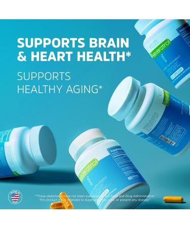 VEEZE Resveratrol Supplement 600mg 60 Capsules & 60 Servings - Made in USA Natural & Organic Resveratrol - Rich in Antioxidants & Trans Resveratrol for Well-Being Support - Premium Organic Resveratrol Resveratrol 60 Count (  - Buy Online on GoSupps.com