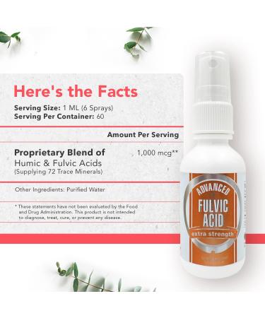 CCL Advanced Fulvic Acid and Humic Acid Trace Mineral Spray Supplement - 70+ Ionic Organic Minerals - Similar Benefits to Shilajit - 4 oz, 120 Servings - Buy Online on GoSupps.com