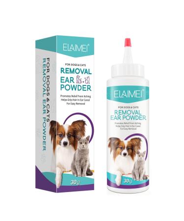 Dog Ear Powder - 30G Ear Wash Powder | 30G Efficient Ear Wash Powder | Safe Dog Cleaner for Healthy Ears | Odor Removal Pet Accessories | Ear Cleaner for Rabbits Cats Bunnies and Pets