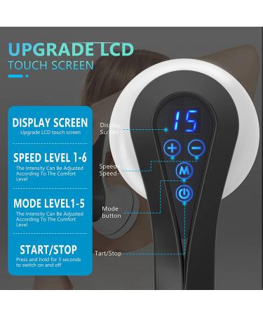 Wireless Body Sculpting Cellulite Massager | Handheld Deep Tissue Massager with Touch Screen | Lymphatic Drainage Machine with 9 Massage Attachments - Buy Online on GoSupps.com