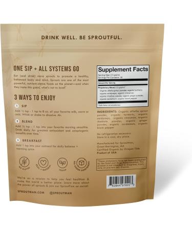 Chai Balance Sprout Powder - Organic Caffeine-Free Golden Milk with Turmeric Adaptogens & Warming Spices - Buy Online on GoSupps.com