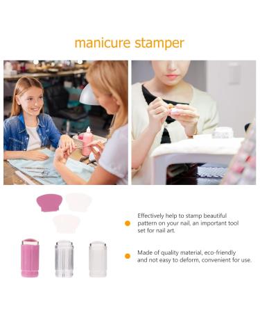 Minkissy 6-Piece Nail Art Silicone Stamp Set - Clear Nail Stamper & Scraper for Perfect Manicure - Buy Online on GoSupps.com