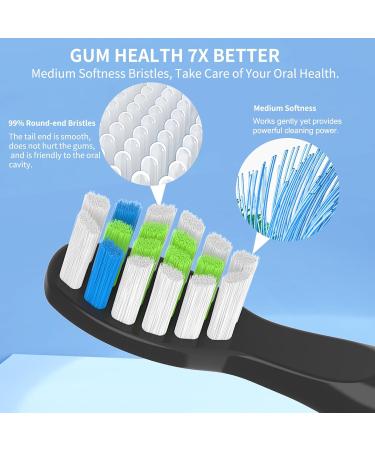10 Pack Soft Brush Replacement Heads for Bitvae D2 Electric Toothbrush - Compatible Toothbrush Heads - Buy Online on GoSupps.com