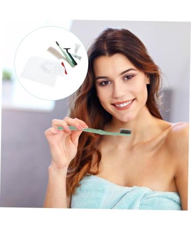 Buy HOMSFOU Travel Toothbrush & Soap Cosmetic Bag Set | Daily Necessities International Shipping - Buy Online on GoSupps.com