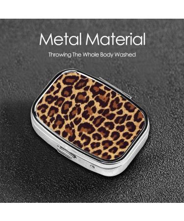 BAGR Cool Cheetah Leopard Portable Pill Organizer | Travel Pill Box for Supplements & Medication - Buy Online on GoSupps.com