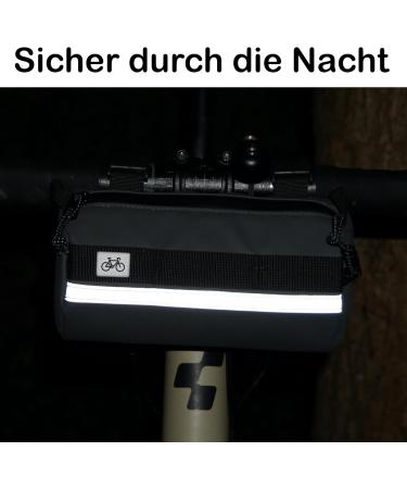 Magnotekk Waterproof BikeBag - Lightweight Handlebar Bag with Reflector Strip for Bike Packing & Tours | Green Dot Seal Only 135g - Buy Online on GoSupps.com