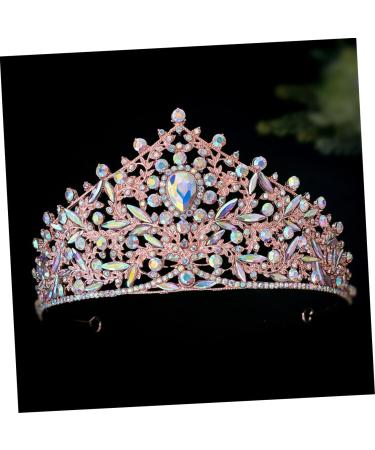 Crown Headband Crown Crowns for Women Wedding Hair Accessories Crown for Women Bridal Crown Bachelorette Crown Wedding Crown for Bride Crown for Bride Wedding Rhinestone Headband 17.00X17.00X9.00CM Golden - Buy Online on GoSupps.com