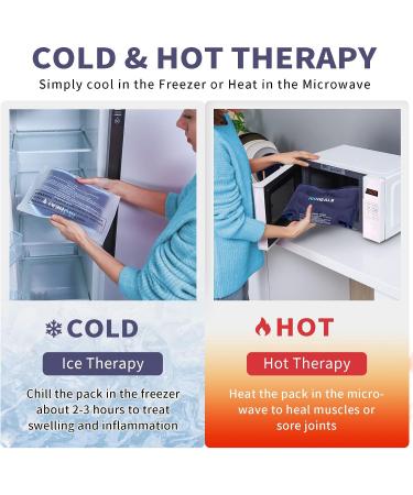 IGOHEALS Shoulder Ice Pack Wrap for Rotator Cuff Injuries - Hot Cold Therapy for Pain Relief & Recovery - Left/Right Shoulder for Men & Women - Navy 003 - Buy Online on GoSupps.com