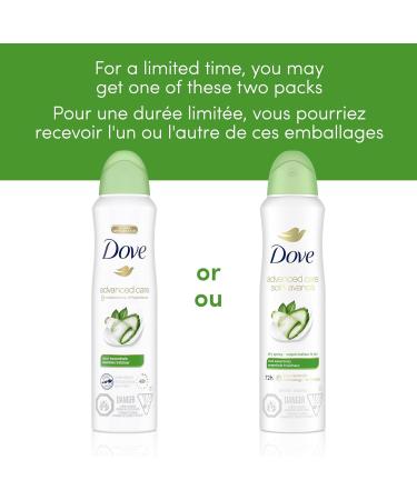 Dove Advanced Care Dry Spray Antiperspirant Deodorant for Women with 1/4 Moisturizers Cool Essentials for 48 Hour Protection and Soft and Comfortable Underarms 107 g - Buy Online on GoSupps.com