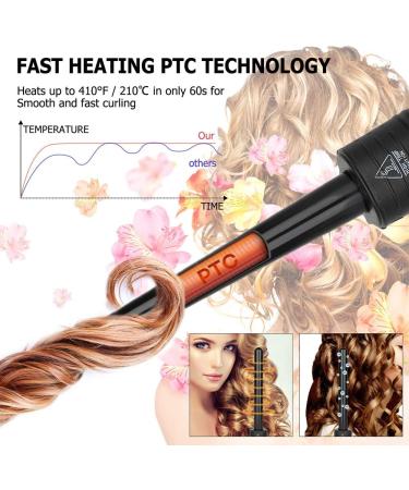 Culwad 3 in 1 Curling Iron Set - Multifunctional Interchangeable Ceramic Hair Curler with Glove | Eco-Friendly Reusable Packaging - Buy Online on GoSupps.com