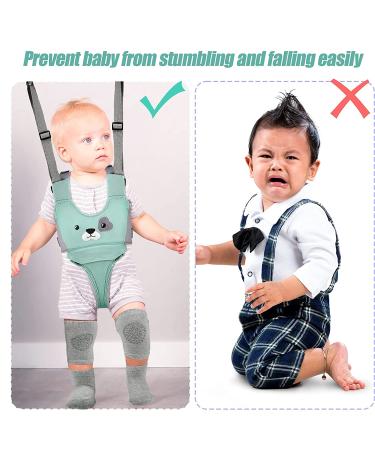 Panitay Handheld Baby Walking Harness with Adjustable Belt, Knee Pads, and Non-Slip Socks - 7-24 Months - Buy Online on GoSupps.com