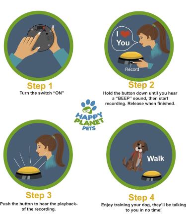 Talking Paws - Recordable Training Buttons for Dogs & Pets | Train Your Dog Easily with Free Stickers | Perfect Present for Your Pet - Buy Online on GoSupps.com