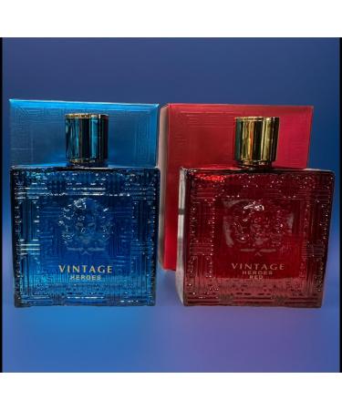 Vintage Heroes Fragrance Set Blue and Red Edition 2 Piece Luxury Perfume Collection #Men Cologne