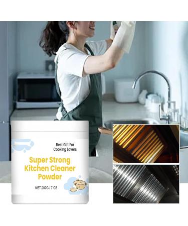 Super Strong Kitchen Cleaner Powder Powerful Kitchen All-Purpose Powder Cleaner Multifunctional Strong Cleaning Agent Stainless Steel Cleaning Powder Powder Foam Cleaner (2Pcs) - Buy Online on GoSupps.com