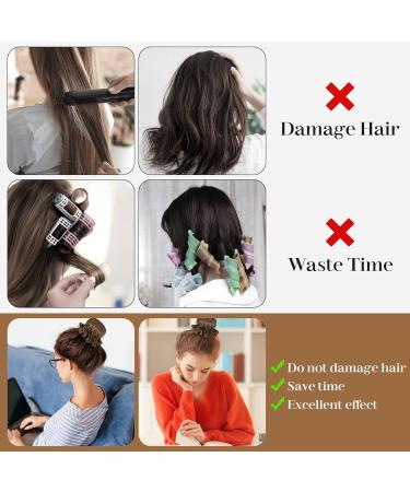 Heatless Curls Set - 3 Non-Slip Curlers for All Hair Lengths | DIY Overnight Curls | Brown Silk Hair Curler - Buy Online on GoSupps.com