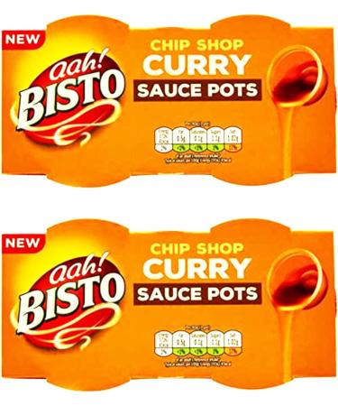 Ready to Use Chip Shop Curry Sauce Pots Bundle - with 4 x Bisto 90g Pots - Microwaveable and Ready in 50 Seconds - Delicious and Versatile - Buy Online on GoSupps.com