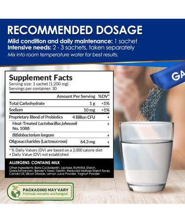 GASTRICELL - Natural Defense Against Gastric Distress | Eliminate H. Pylori, Acid Reflux & Heartburn | Regulate Gastric Acid | 30s x3 - Buy Online on GoSupps.com