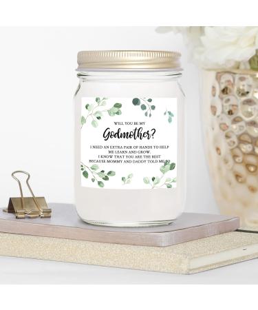 YouNique Designs Godmother Candle 7oz Soy Vegan Aromatherapy Gift | Perfect Godmother Proposal & Announcement (Lavender & Vanilla - Buy Online on GoSupps.com