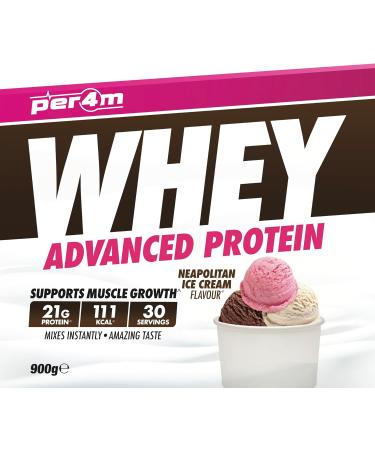Per4m Whey Protein 900g Neapolitan Ice Cream - Buy Online on GoSupps.com
