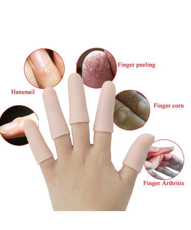 12 Silicone Finger Cots for Arthritis Trigger Finger & Blisters - Gel Finger Protectors Support - Buy Online on GoSupps.com