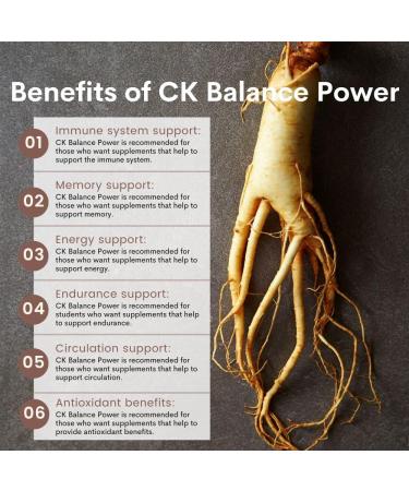 CK Balance Power - 100% Korean Ginseng Extract with Compound K for Immune Support - 5 Vials - Buy Online on GoSupps.com