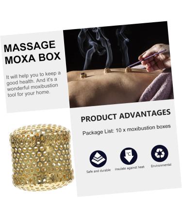 Homsfou 20 Stk Smoker's Chinese Patch Massage Tools - Moxibustion Heat Box with Metal Container | Functional Protection & Thicker Design - 3.5x3.5cm (2 Pcs) - Shop Internationally! - Buy Online on GoSupps.com