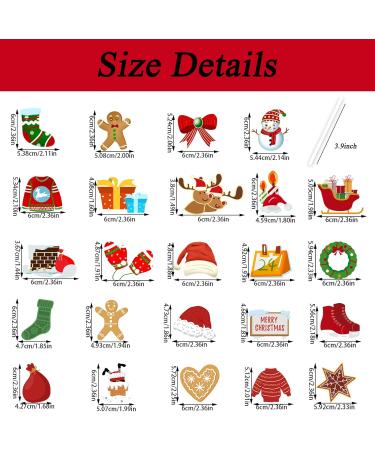 24 Pcs Christmas Cupcake Toppers Merry christmas Theme Elements Cupcake Food Picks for Christmas Party Baby Shower Kids Birthday Party Cake Decorations Supplies - Buy Online on GoSupps.com