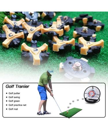 SSRDFU 30 Pcs Golf Spikes - Non-Slip Wear-Resistant Super Grip Replacement for Most Golf Shoes - Buy Online on GoSupps.com