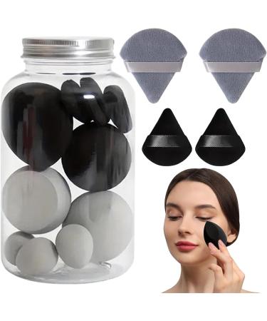 Make up Sponges | Blending Sponge & Makeup Sponge Set Powder Puff Long Lasting Beauty Sponge Wet & Dry Use for Women Girlfriend Mother Wife Black - Buy Online on GoSupps.com