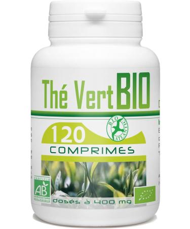 Organic Green Tea - 400 mg - 120 tablets - Buy Online on GoSupps.com