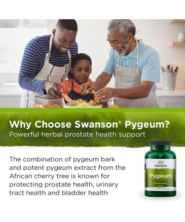 Swanson Pygeum Herbal Supplement for Men's Health (240 Capsules Total, 400 mg) - 2 Pack - Buy Online on GoSupps.com