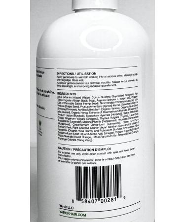 Yarok Feed Your Moisture Shampoo - Hydrating Detoxifying & Restoring Cleanse with Organic Argan & Coconut Oil - 100% Vegan Gluten & Sulfate Free - 12oz - Buy Online on GoSupps.com