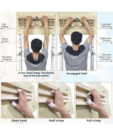Two Stones Hangboard Rock Climbing Training Board for Fingerboard Climbing - Large Size with Jugs, Slopes, Pockets, and Edges - Buy Online on GoSupps.com