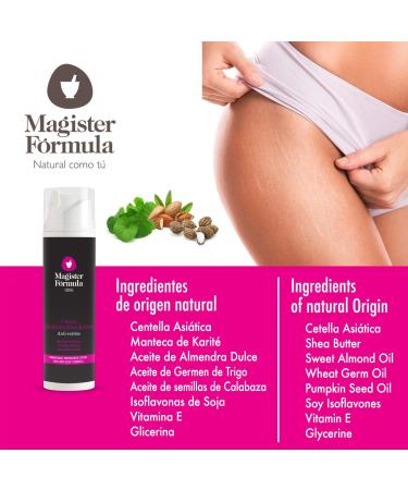 Stretch Mark Cream 200 ml | Skin Firming Body Cream with Shea Butter | Repair Scars in Pregnancy Puberty and Weight Changes | Arms Hips Legs Abdomen | Nourishing and Moisturizing Treatment - Buy Online on GoSupps.com