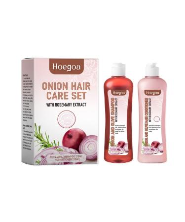 Shampooing + Apr s-Shampoing Shampoing avec Effet Volumateur Conditioner Aux Extraits d'Oignon et de Romarin Pour les Cheveux Ab m s et Cassants Nourrit les Racines et R pare la Texture du Cheveu