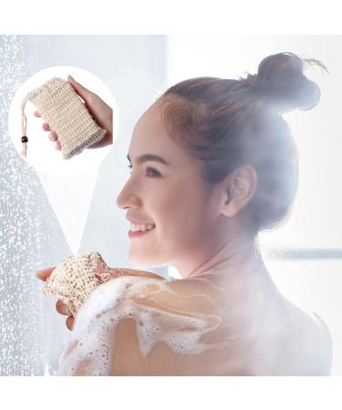 Sisal & Nylon Soap Bags - 10 Pack for Solid Soap & Body Peeling | Eco-Friendly Bath Accessories - Buy Online on GoSupps.com