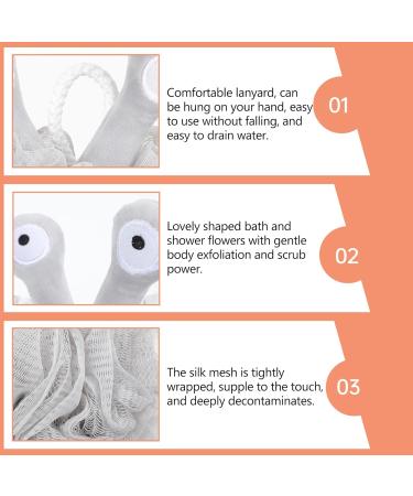 FOMIYES 6 Pcs Organic Loofah Body Scrub Sponge - Cute Bath Balls for Men | Perfect for Body Wash & Spa Experience - Buy Online on GoSupps.com